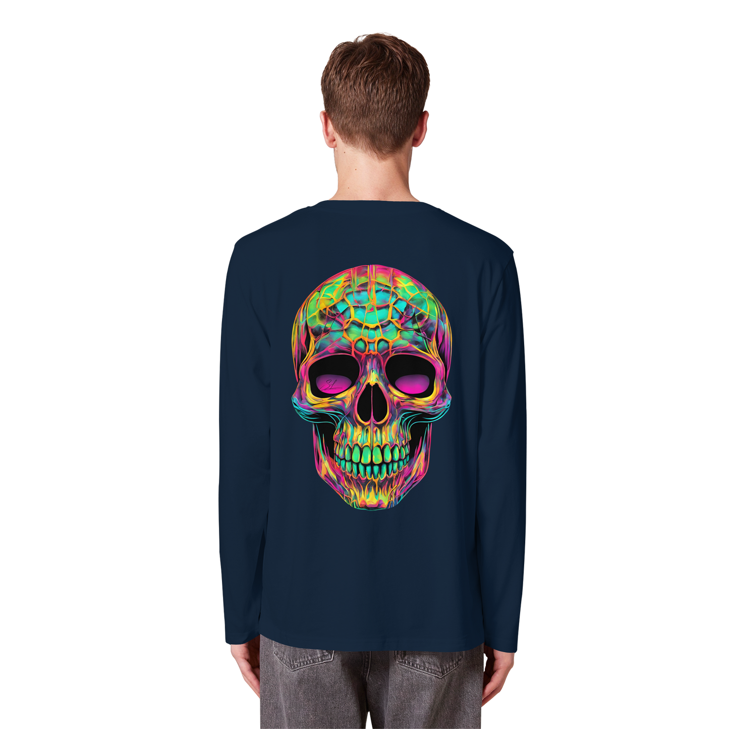 Psychedelic Skull - Organic Longsleeve