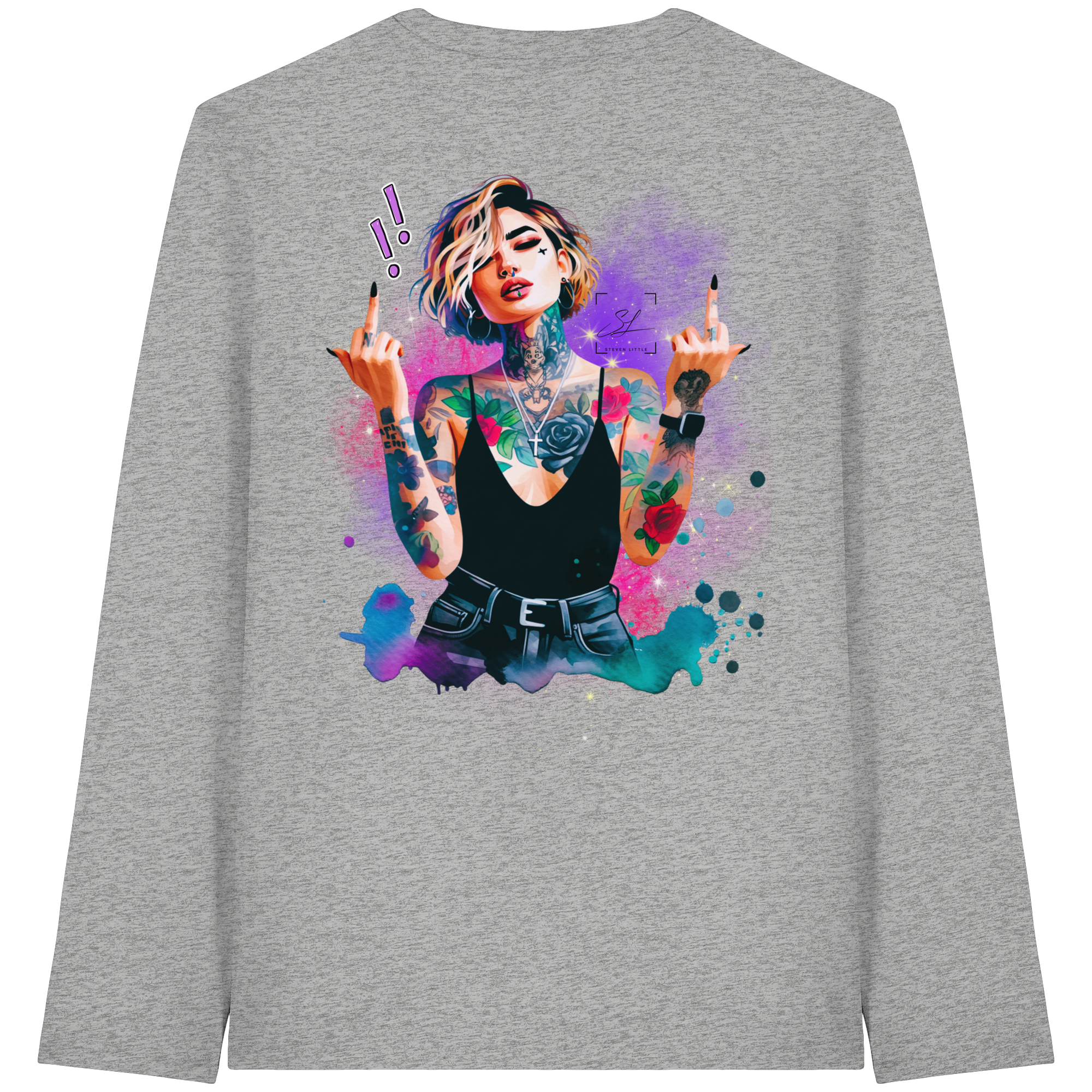 Rebel Rose - T-shirt bio à manches longues