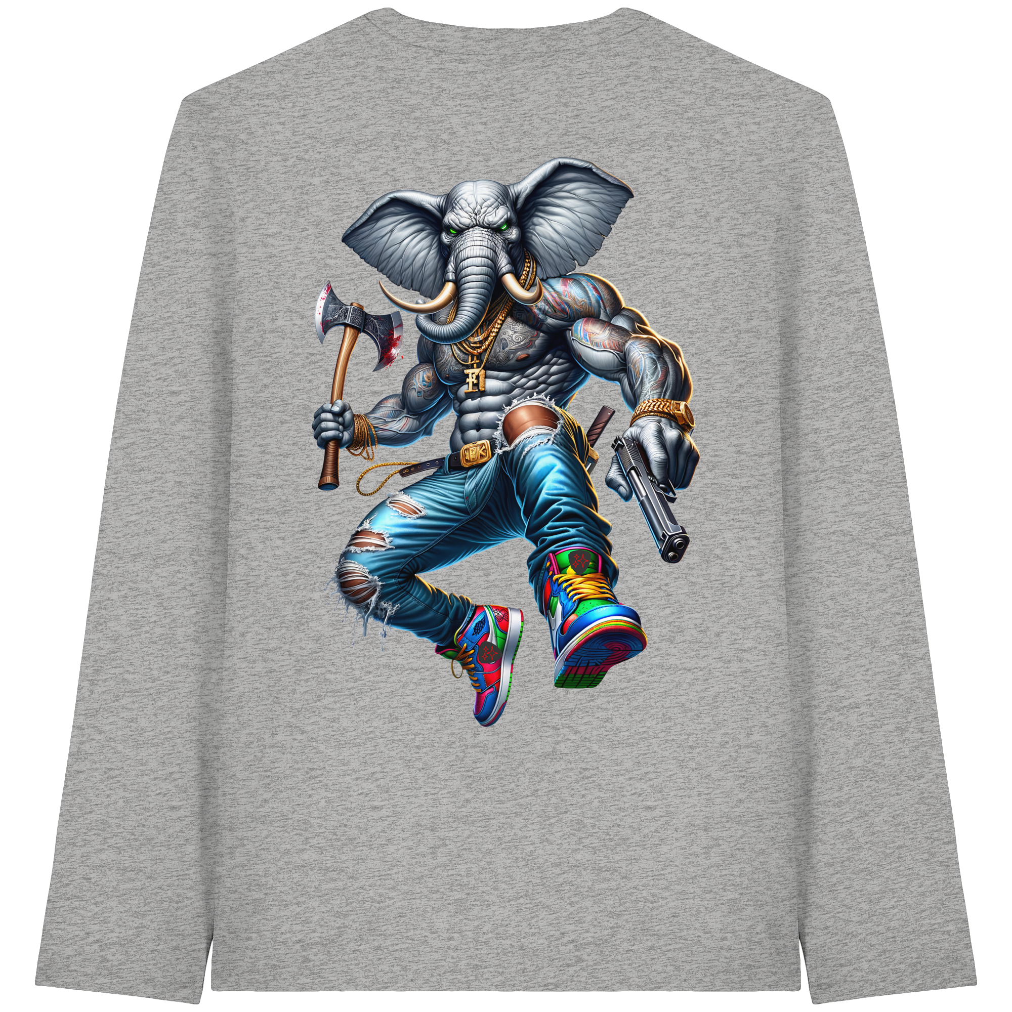 Elephant Warrior - Organic Longsleeve