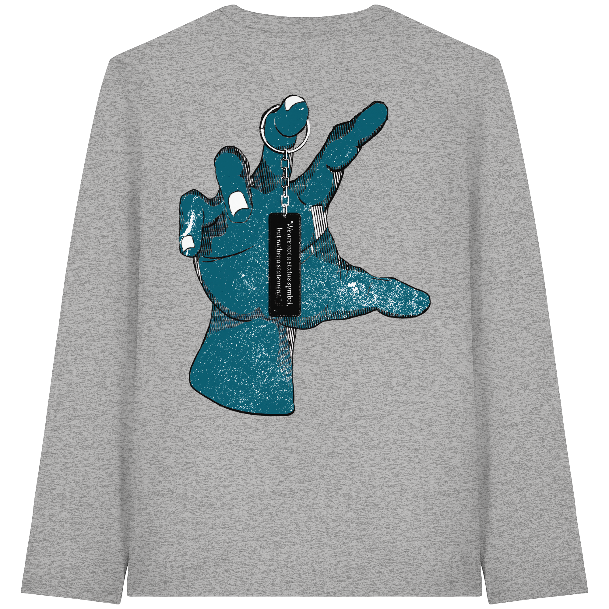 Statement Hand - T-shirt à manches longues bio