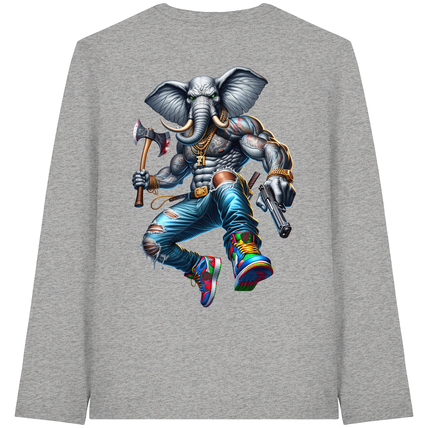 Street King Elefant - Organic Longsleeve