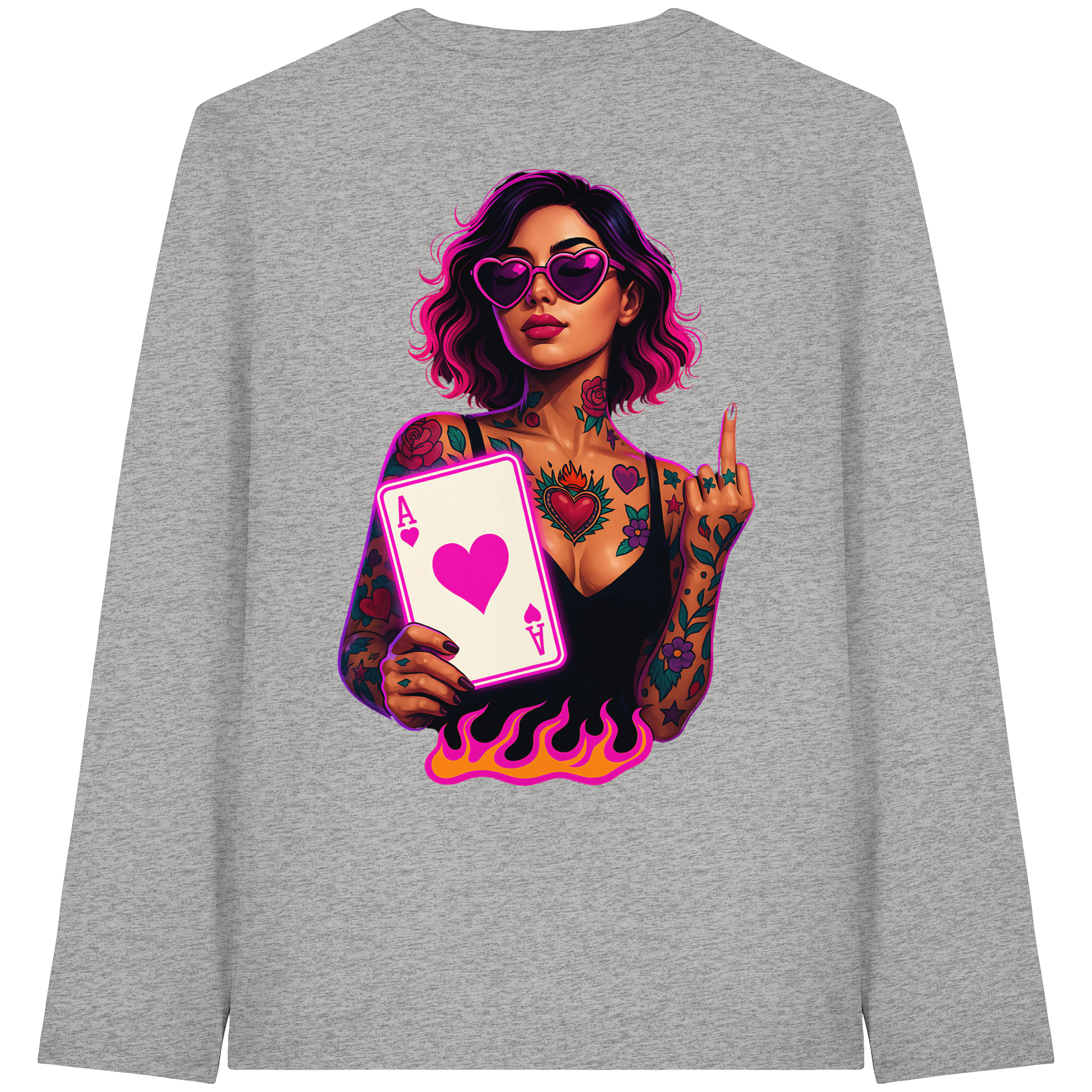 Queen of Hearts - Organic Longsleeve