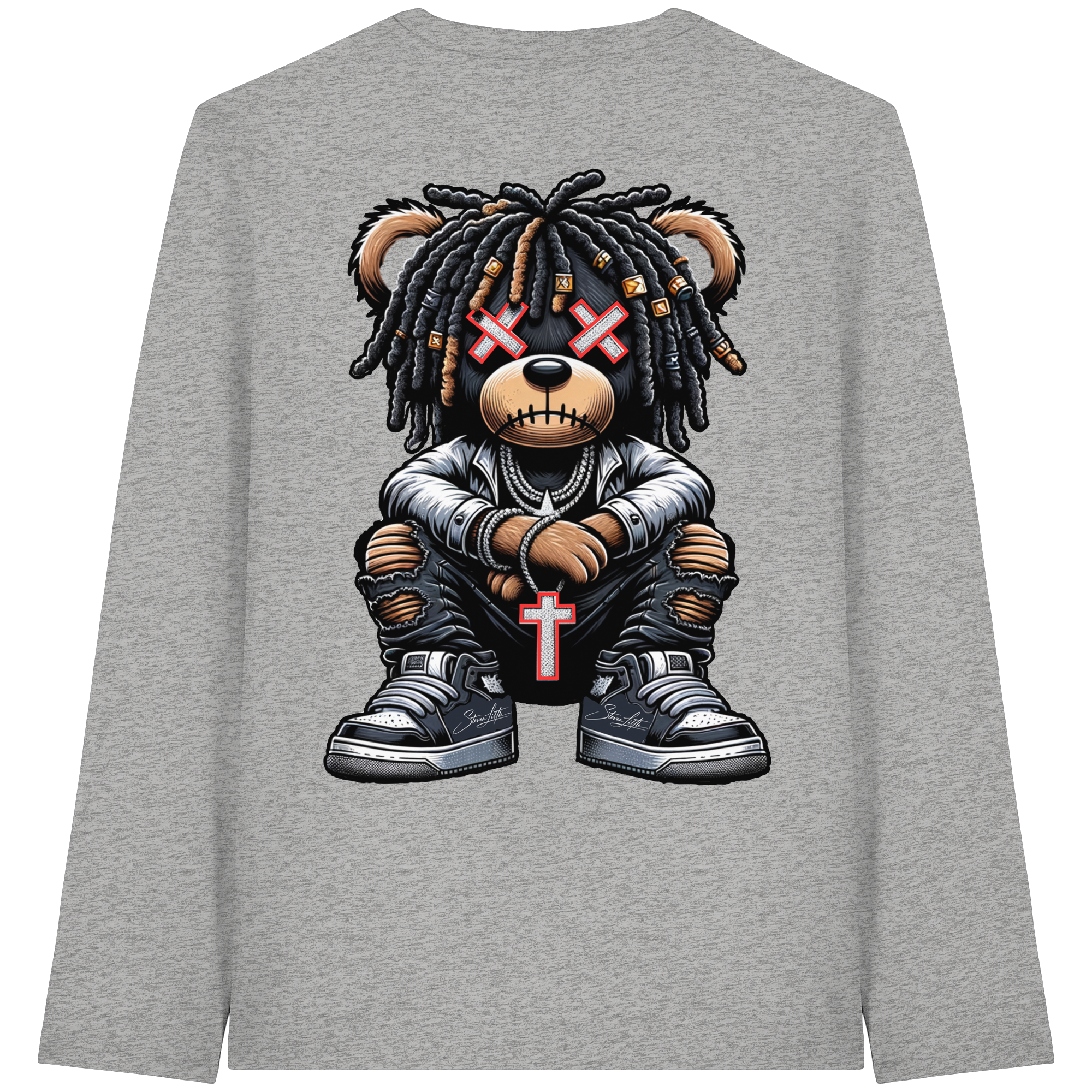 Bad Ass Teddy - Organic Longsleeve