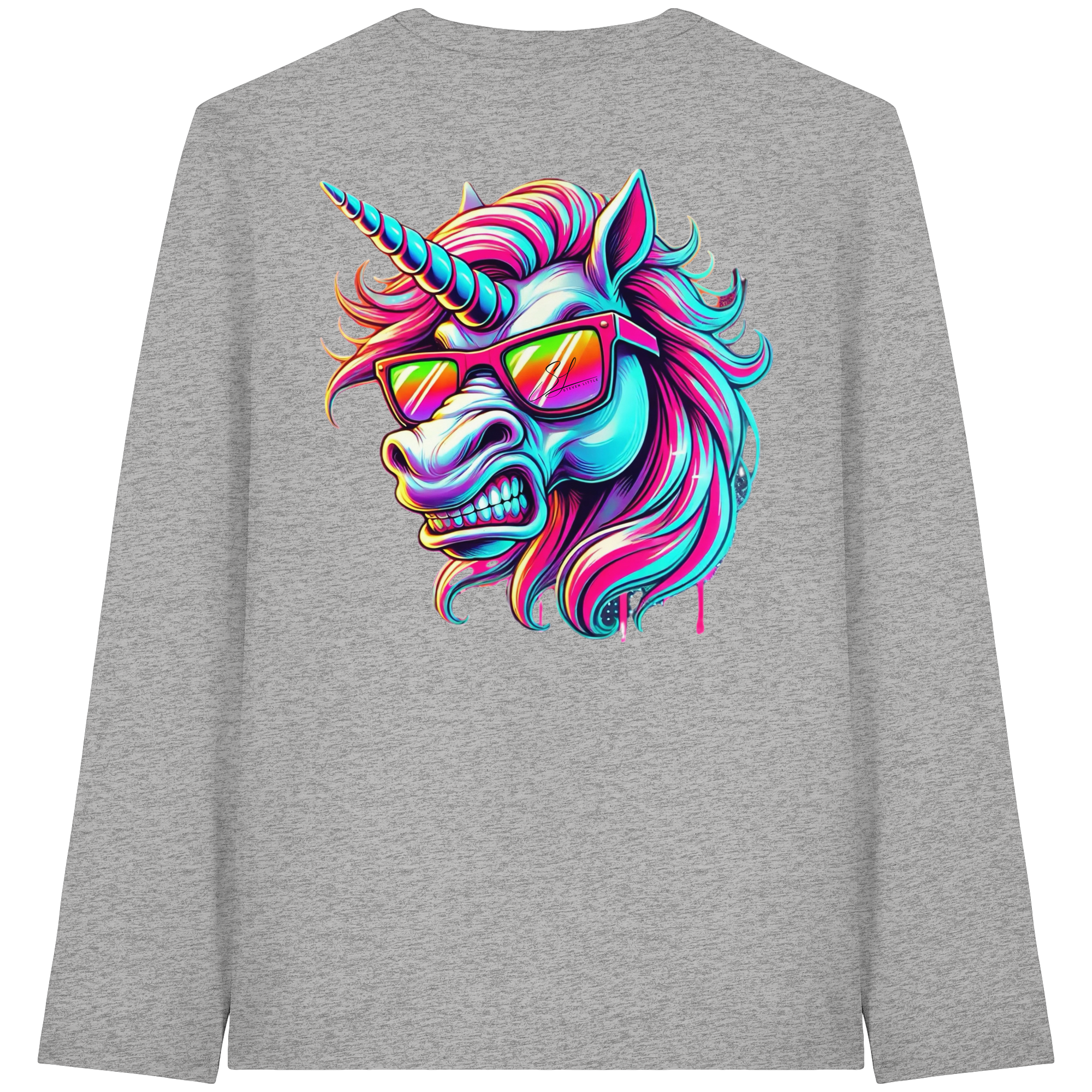Funky Unicorn - T-shirt bio à manches longues
