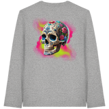 Crâne floral - T-shirt à manches longues bio