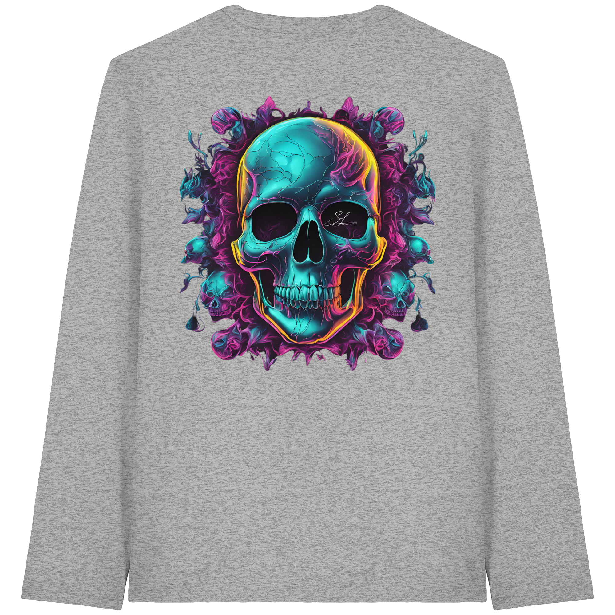 Crâne Galactique - T-shirt à manches longues bio