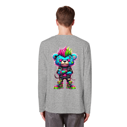 Punk Neon Teddy - Organic Longsleeve
