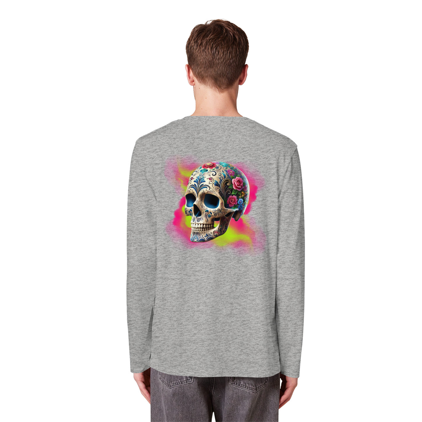 Floral Skull - Organic Longsleeve