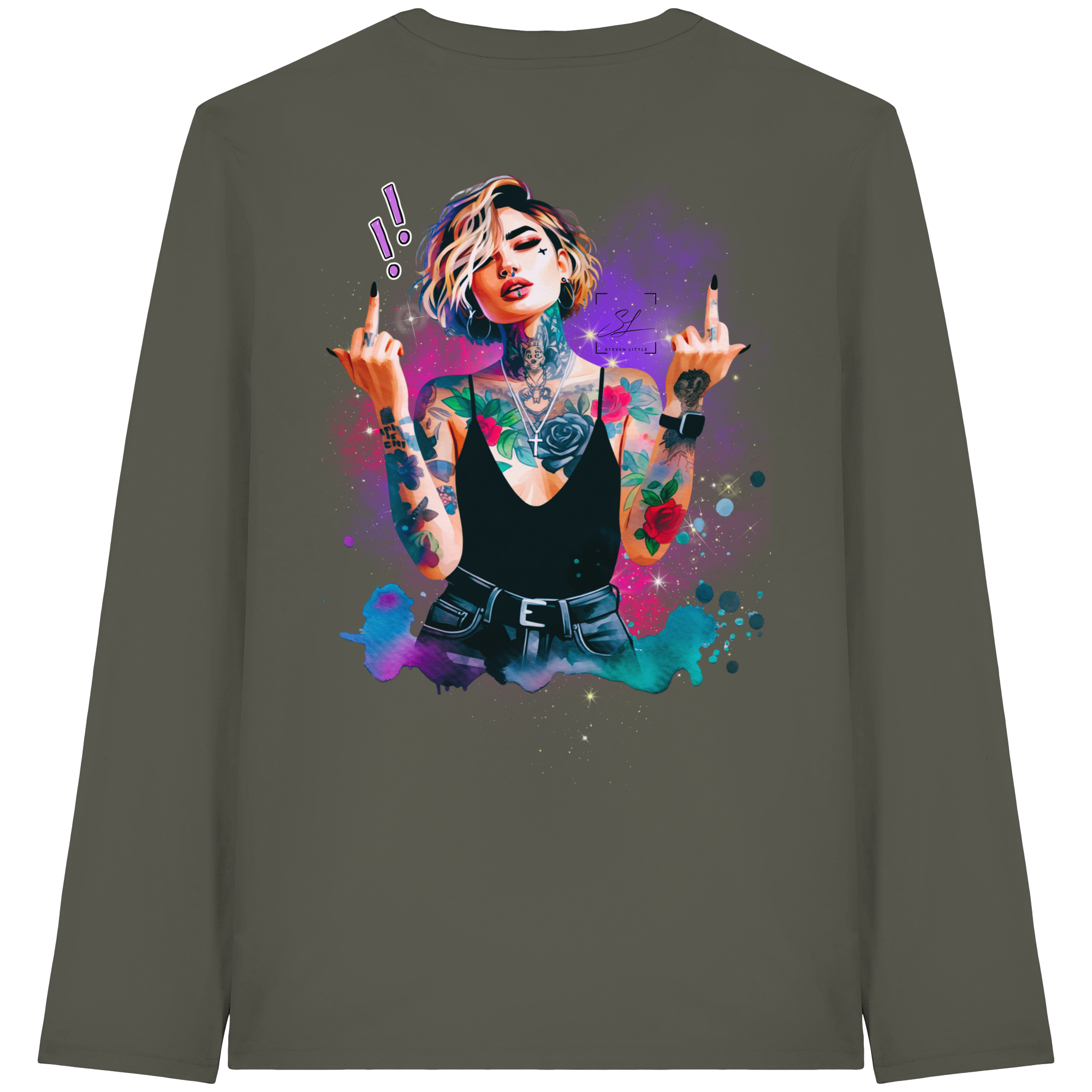 Rebel Rose - T-shirt bio à manches longues