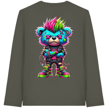 Punk Neon Teddy - Organic Longsleeve