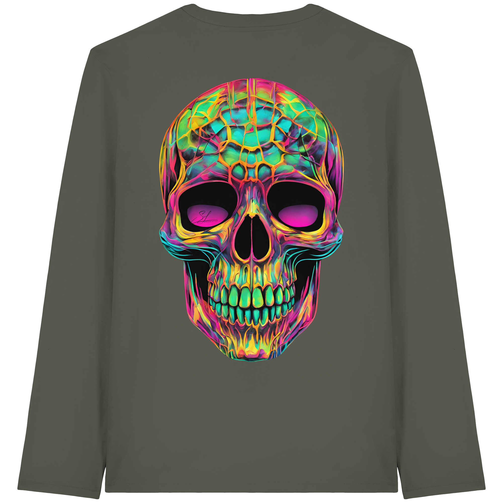 Psychedelic Skull - Organic Longsleeve