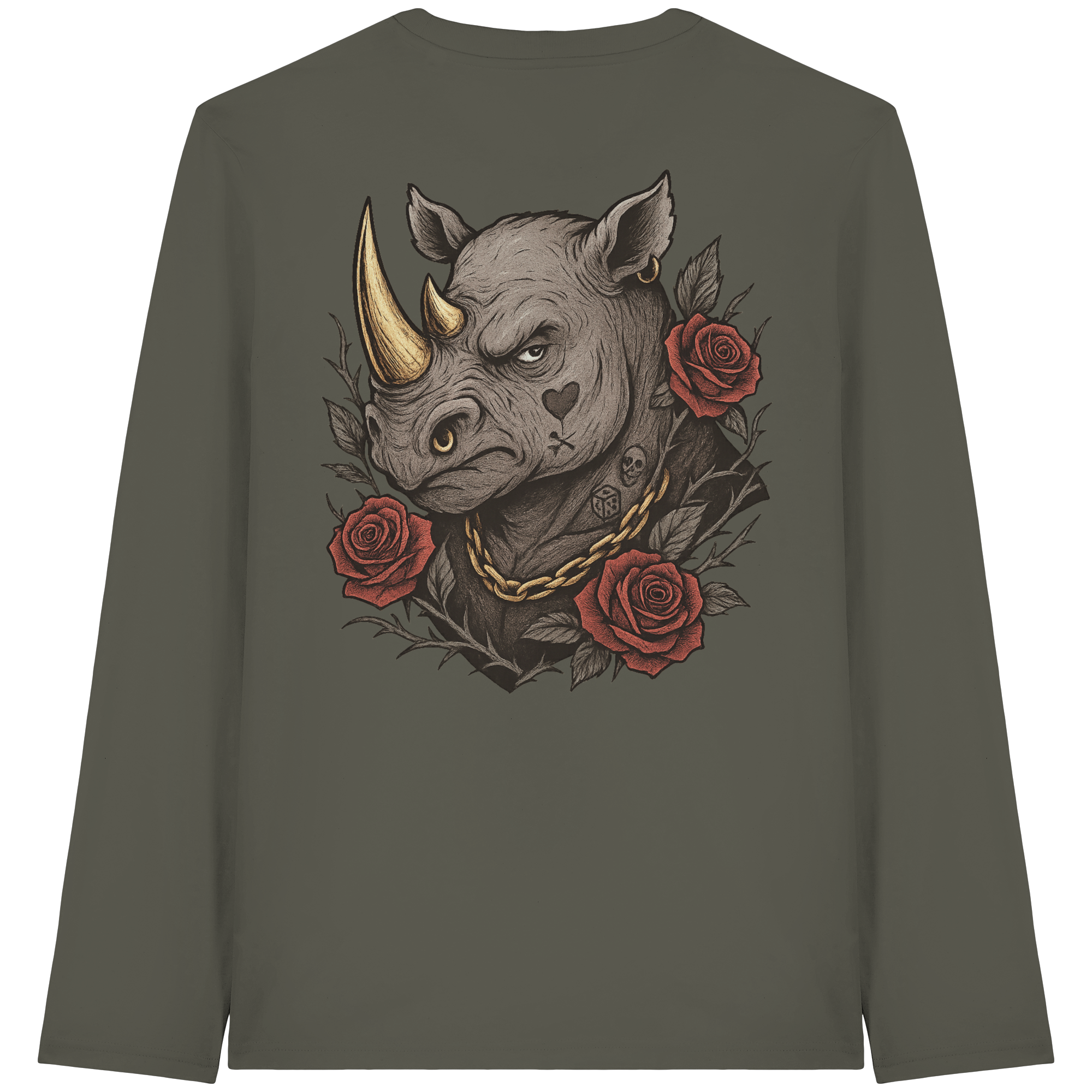 Inked Rhino - Organic Longsleeve