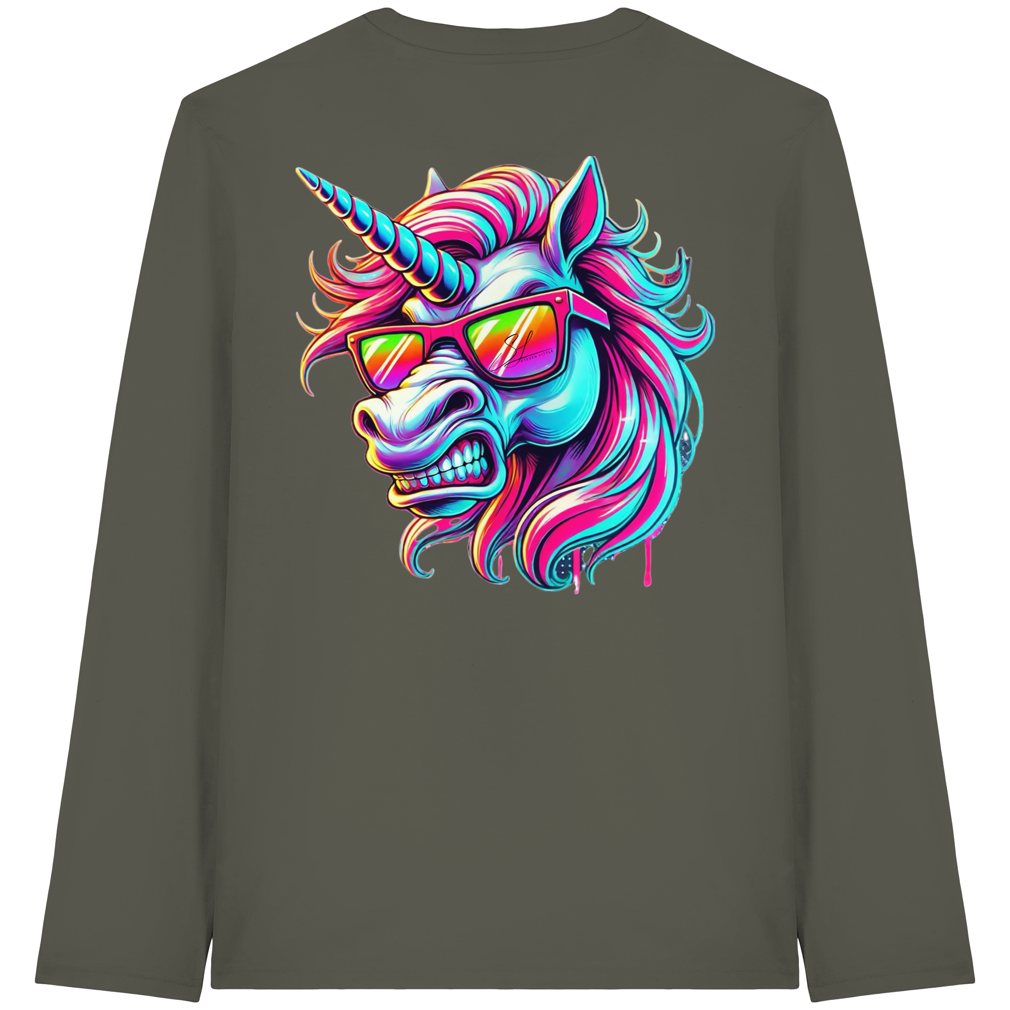 Funky Unicorn - T-shirt bio à manches longues