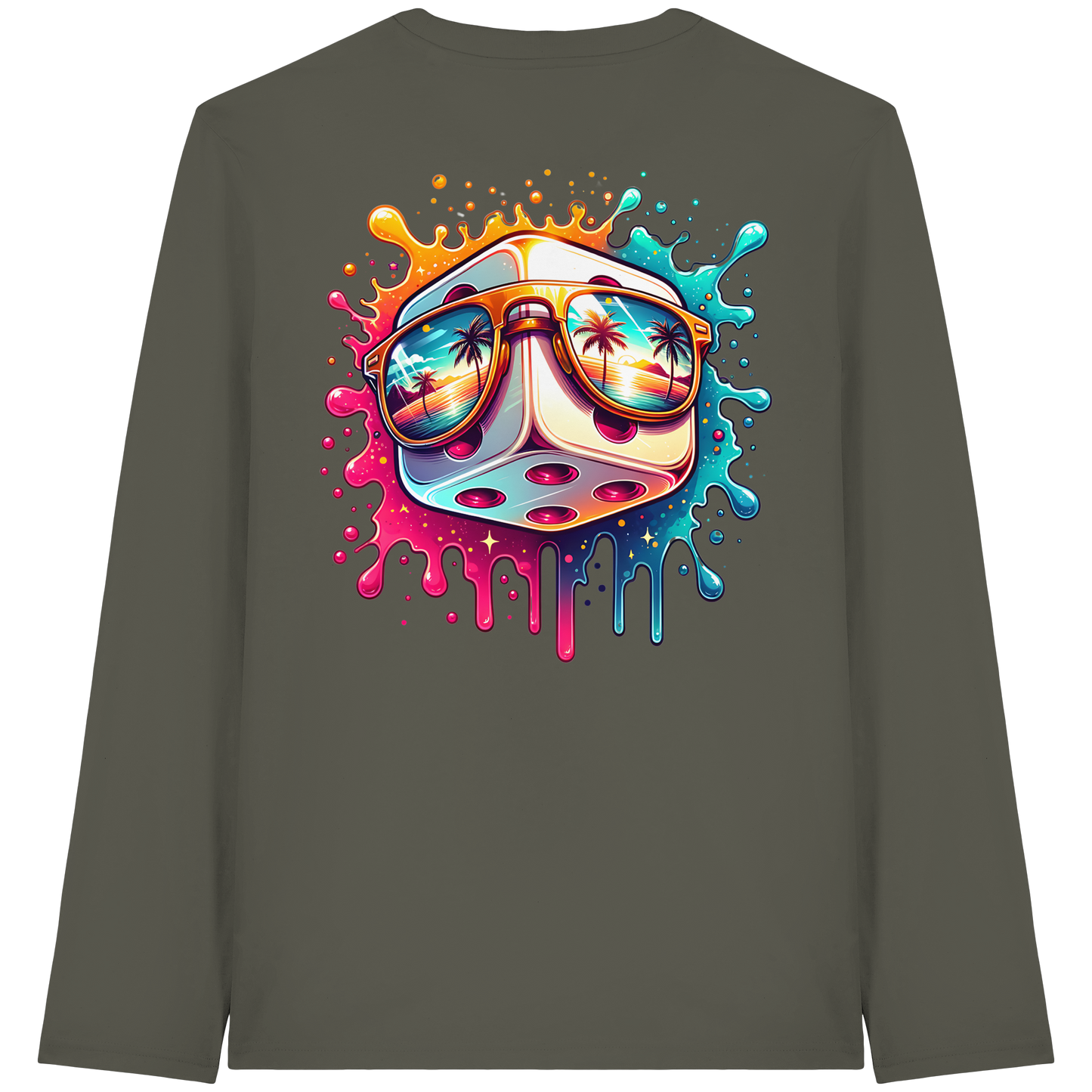 Sunset Vibes Dice - Organic Longsleeve