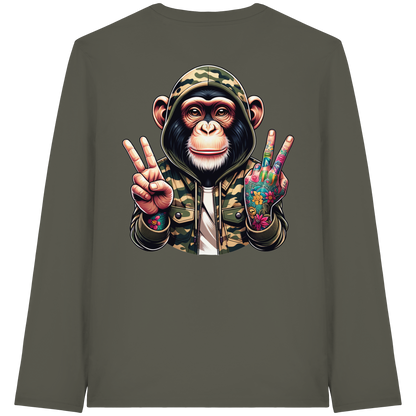 Jungle Ink Monkey - Organic Longsleeve