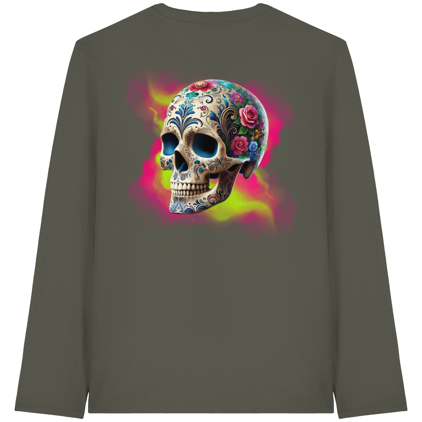 Floral Skull - Organic Longsleeve