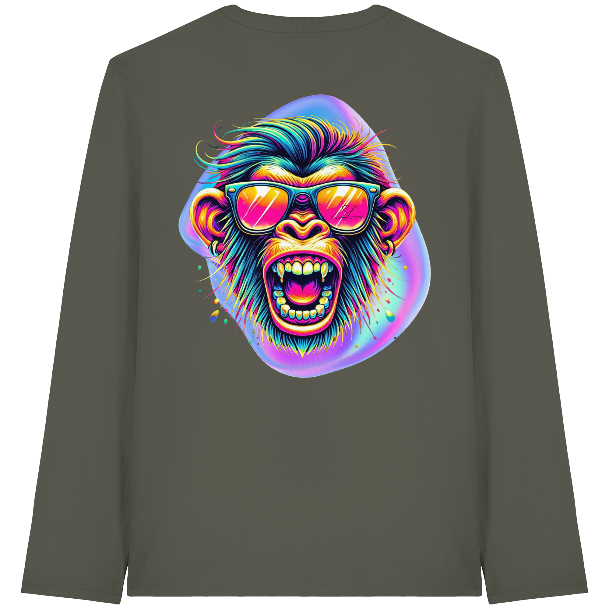 Crazy Chimp - T-shirt à manches longues bio