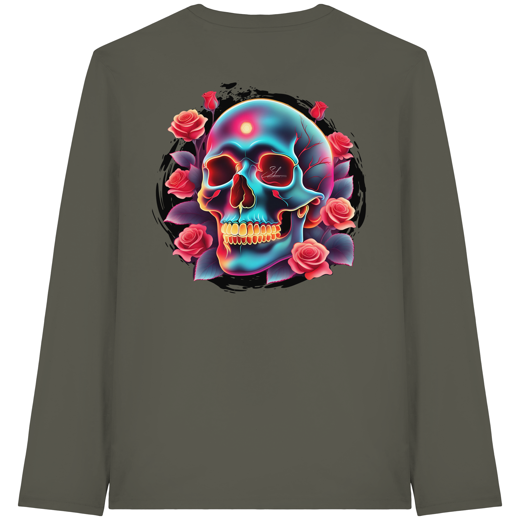 Glow Skull - T-shirt à manches longues bio