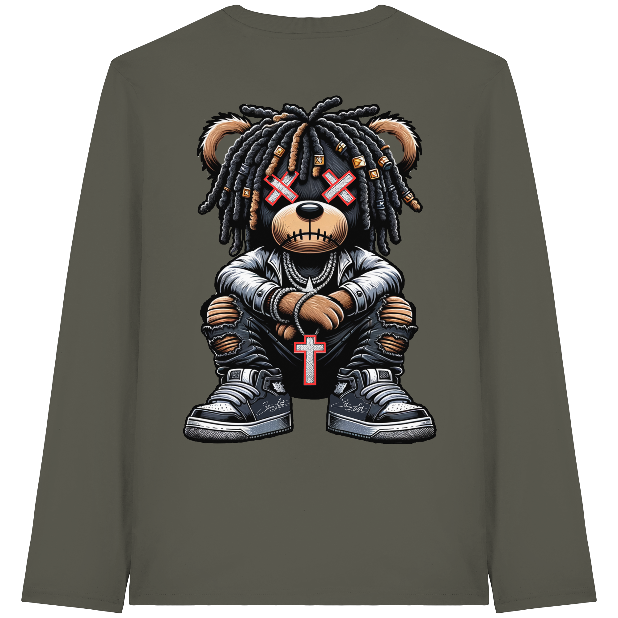 Bad Ass Teddy - Organic Longsleeve