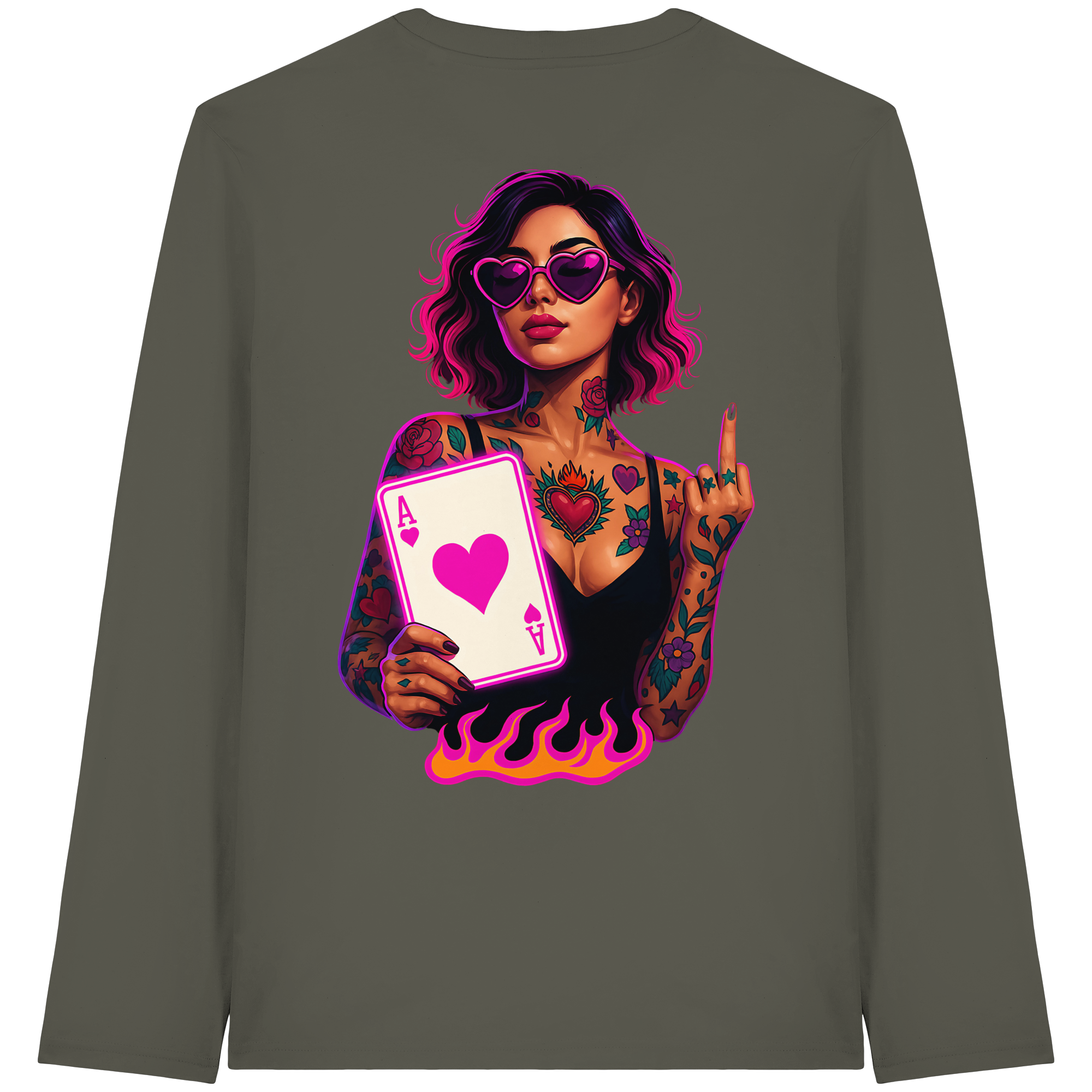 Queen of Hearts - Organic Longsleeve