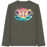 Tropical Sunset Glasses - Organic Longsleeve