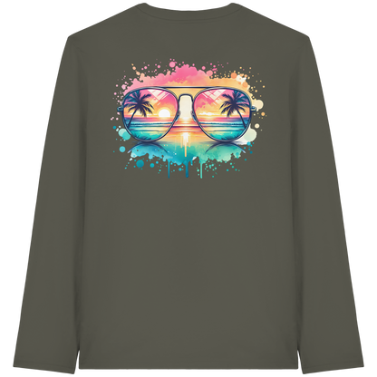 Tropical Sunset Glasses - Organic Longsleeve