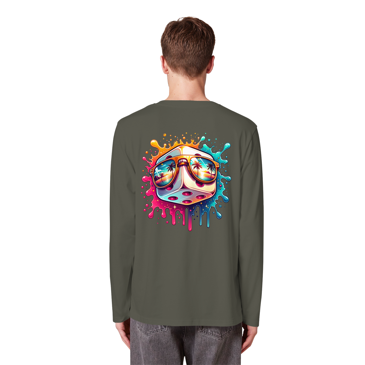 Sunset Vibes Dice - Organic Longsleeve