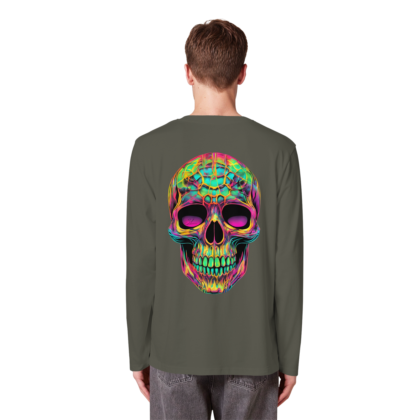 Psychedelic Skull - Organic Longsleeve