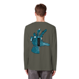 Statement Hand - T-shirt à manches longues bio