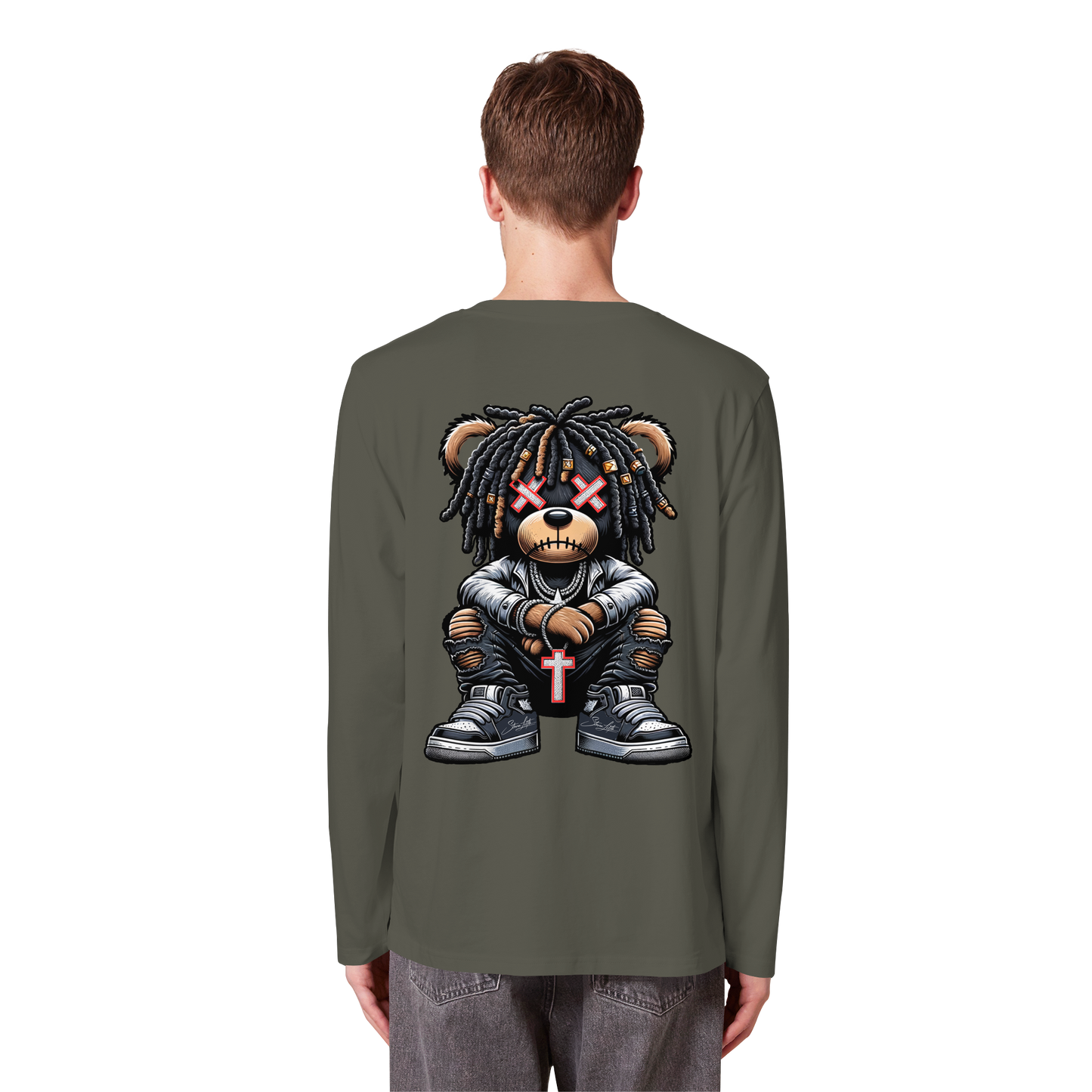 Bad Ass Teddy - Organic Longsleeve