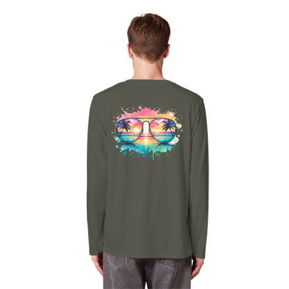 Tropical Sunset Glasses - Organic Longsleeve