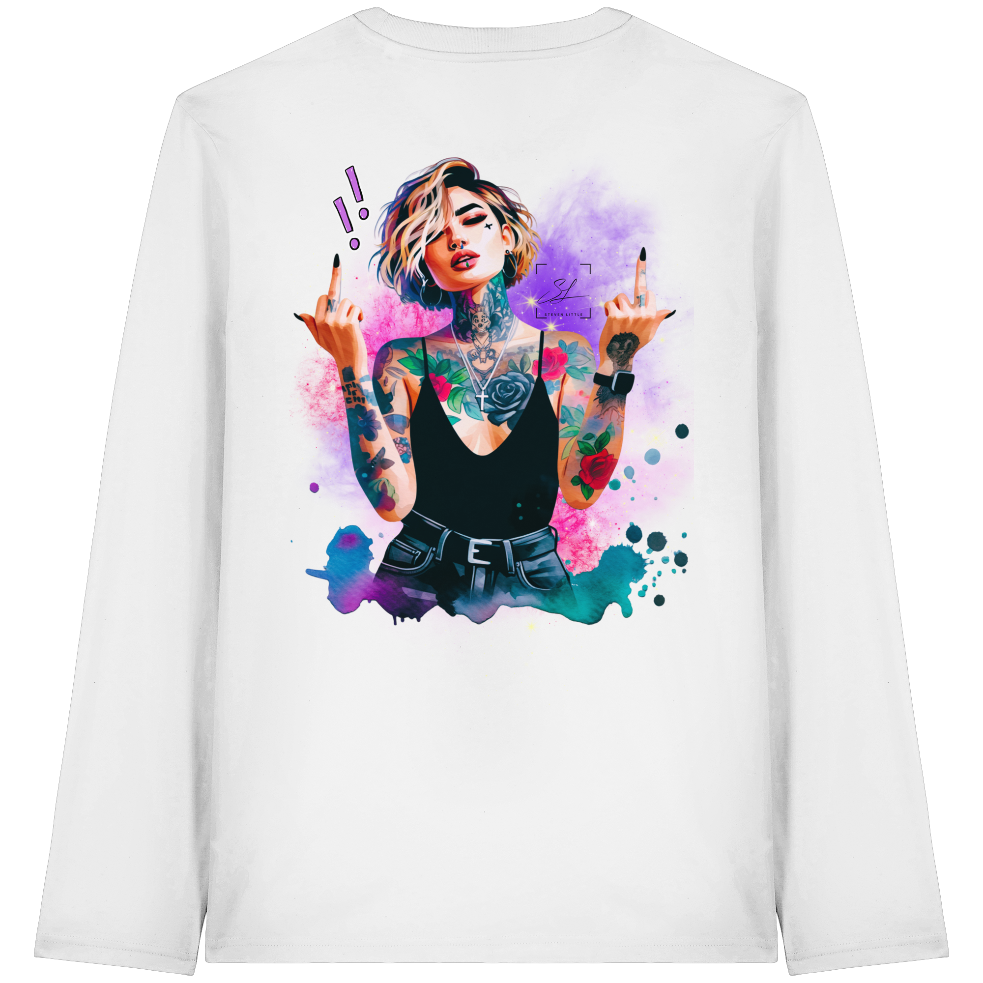 Rebel Rose - T-shirt bio à manches longues