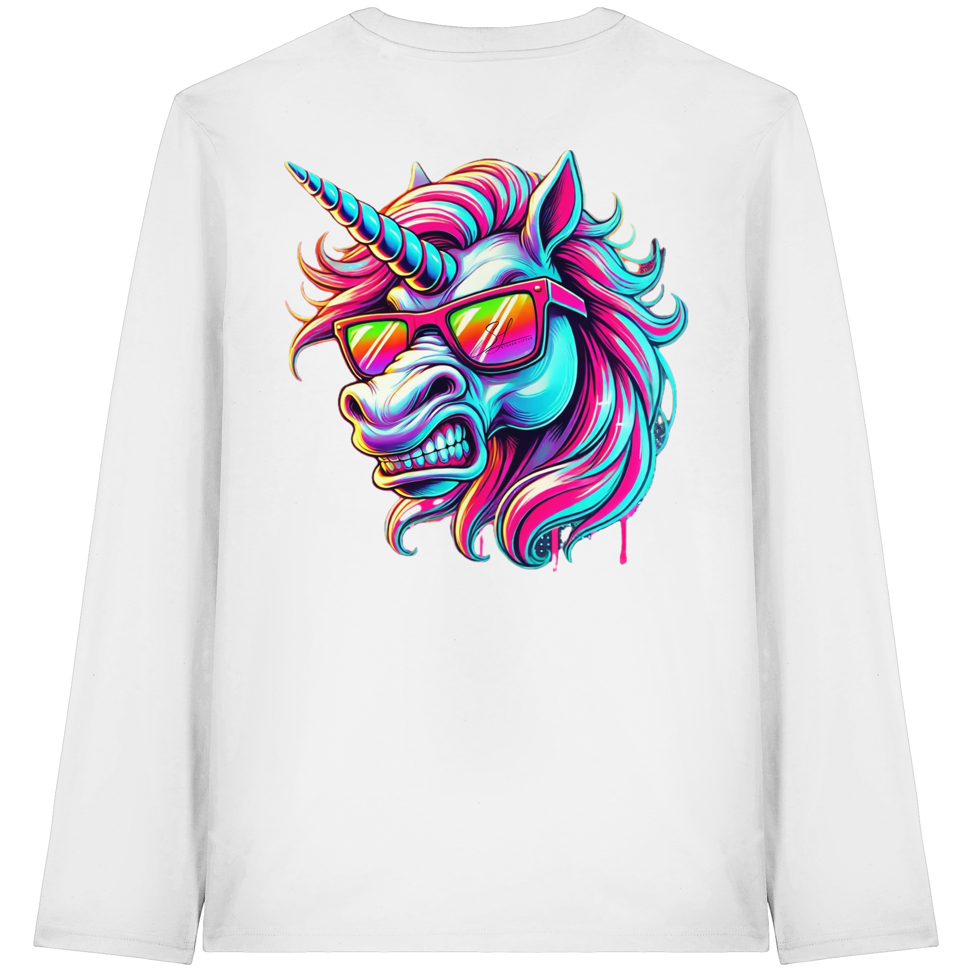 Funky Unicorn - T-shirt bio à manches longues