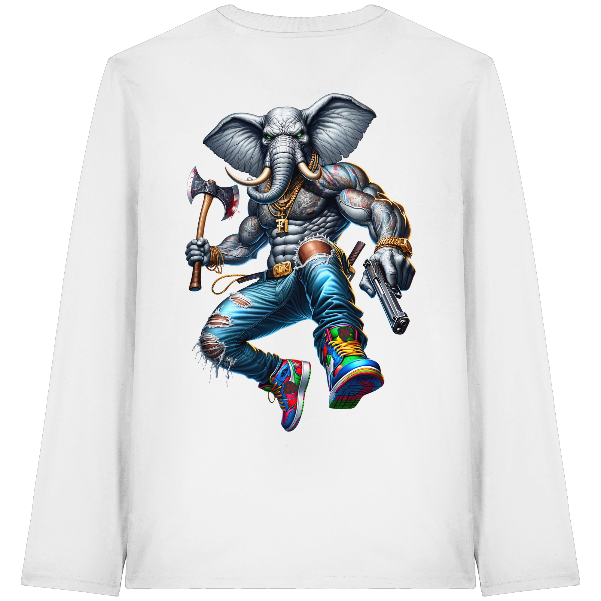 Elephant Warrior - Organic Longsleeve