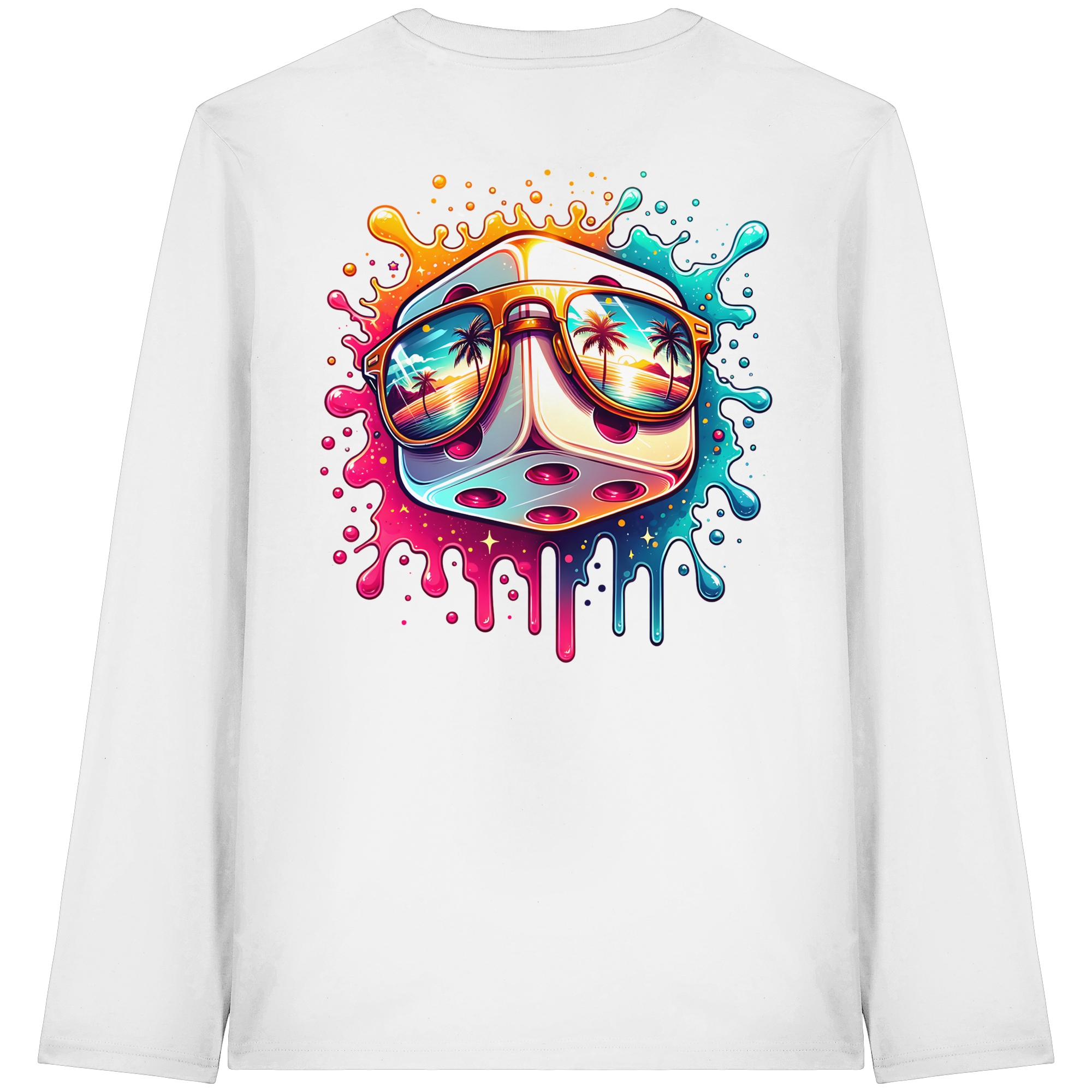 Sunset Vibes Dice - Organic Longsleeve