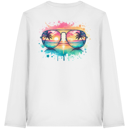 Tropical Sunset Glasses - Organic Longsleeve