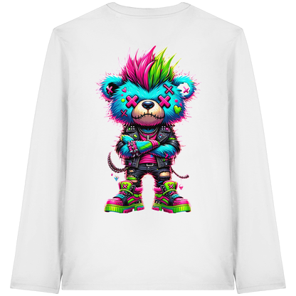 Punk Neon Teddy - Organic Longsleeve
