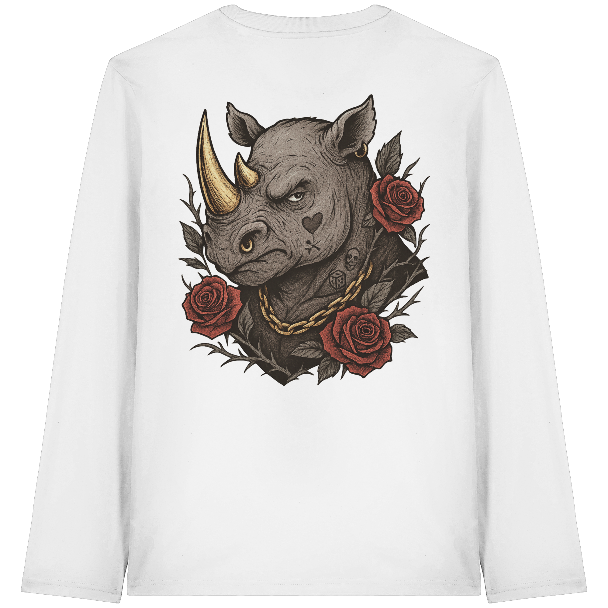 Inked Rhino - Organic Longsleeve