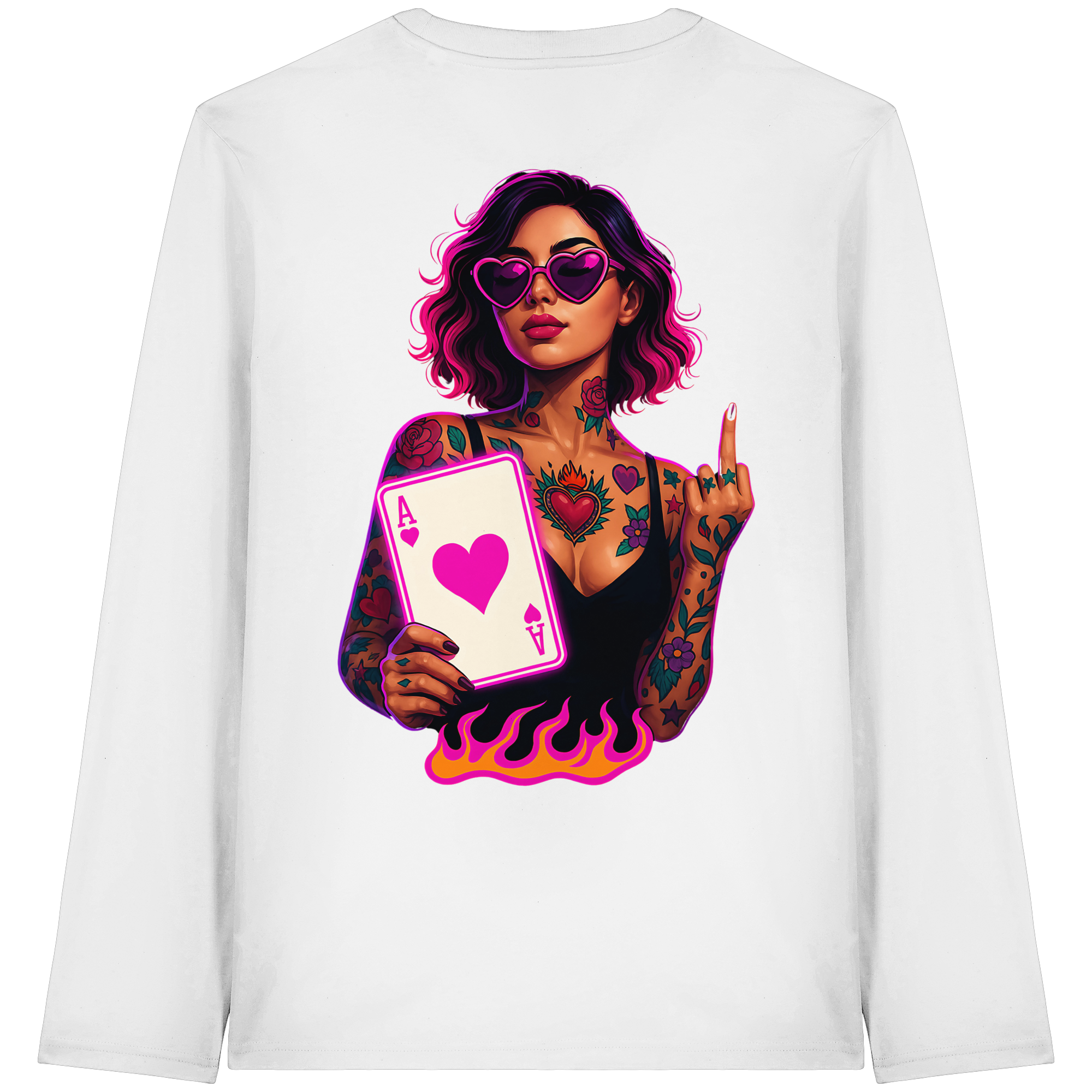 Queen of Hearts - Organic Longsleeve