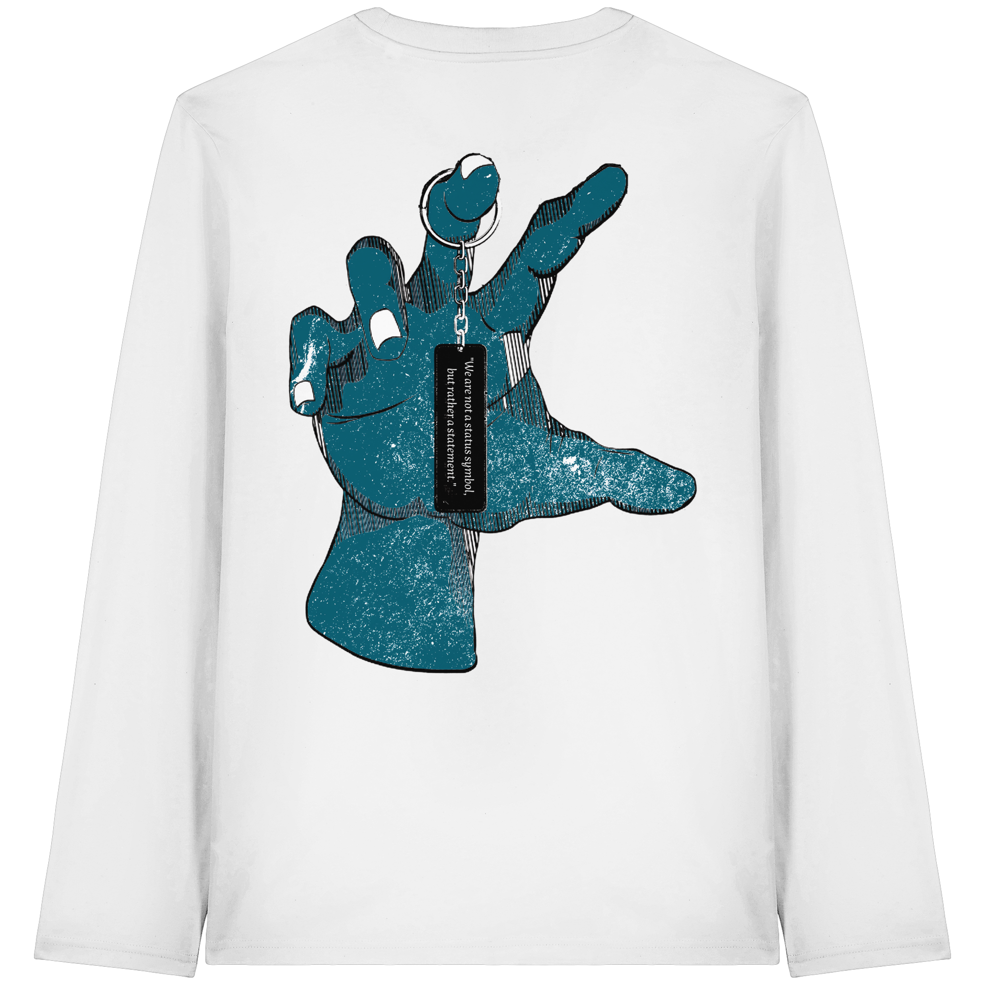 Statement Hand - T-shirt à manches longues bio