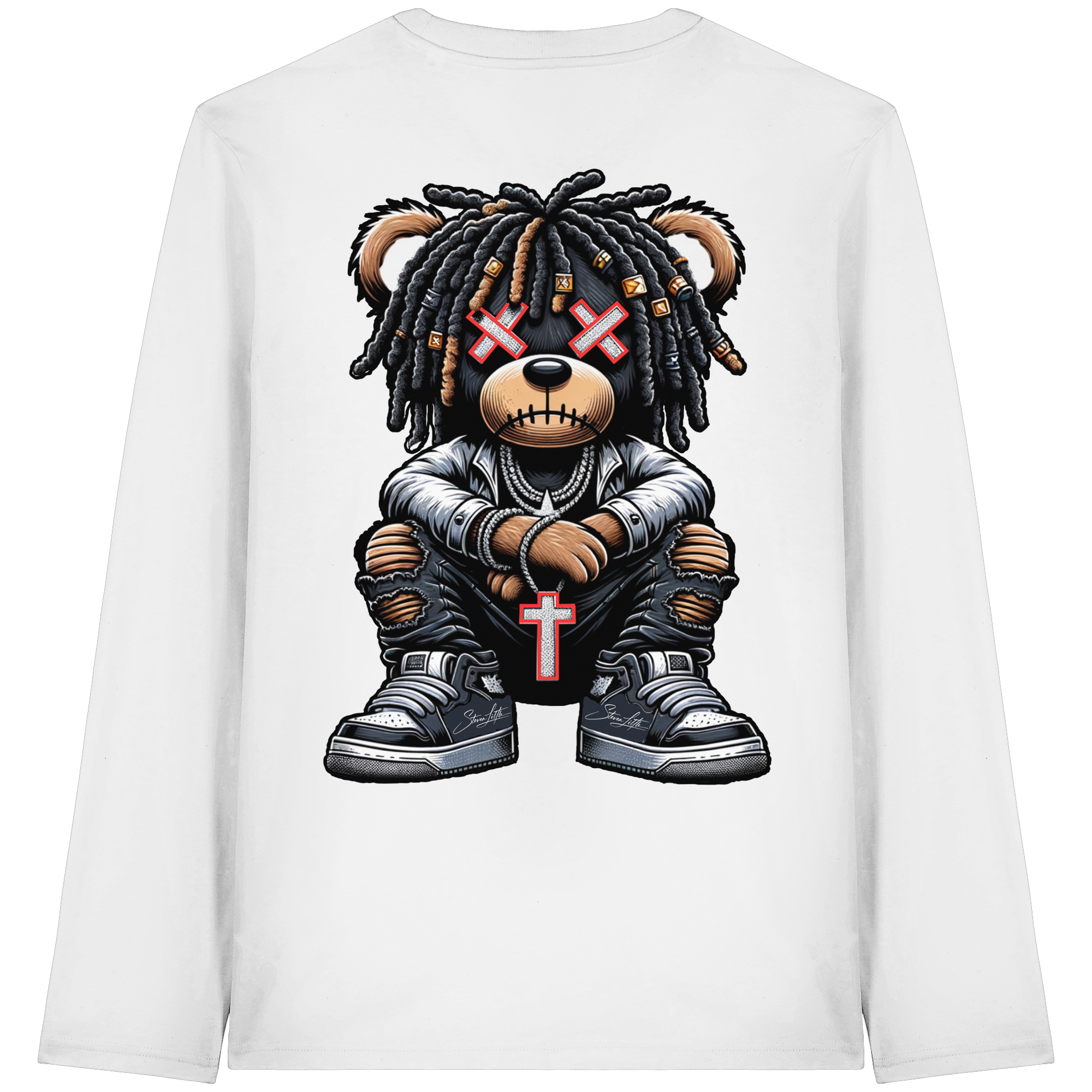 Bad Ass Teddy - Organic Longsleeve