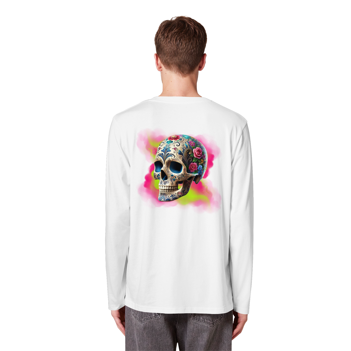 Floral Skull - Organic Longsleeve