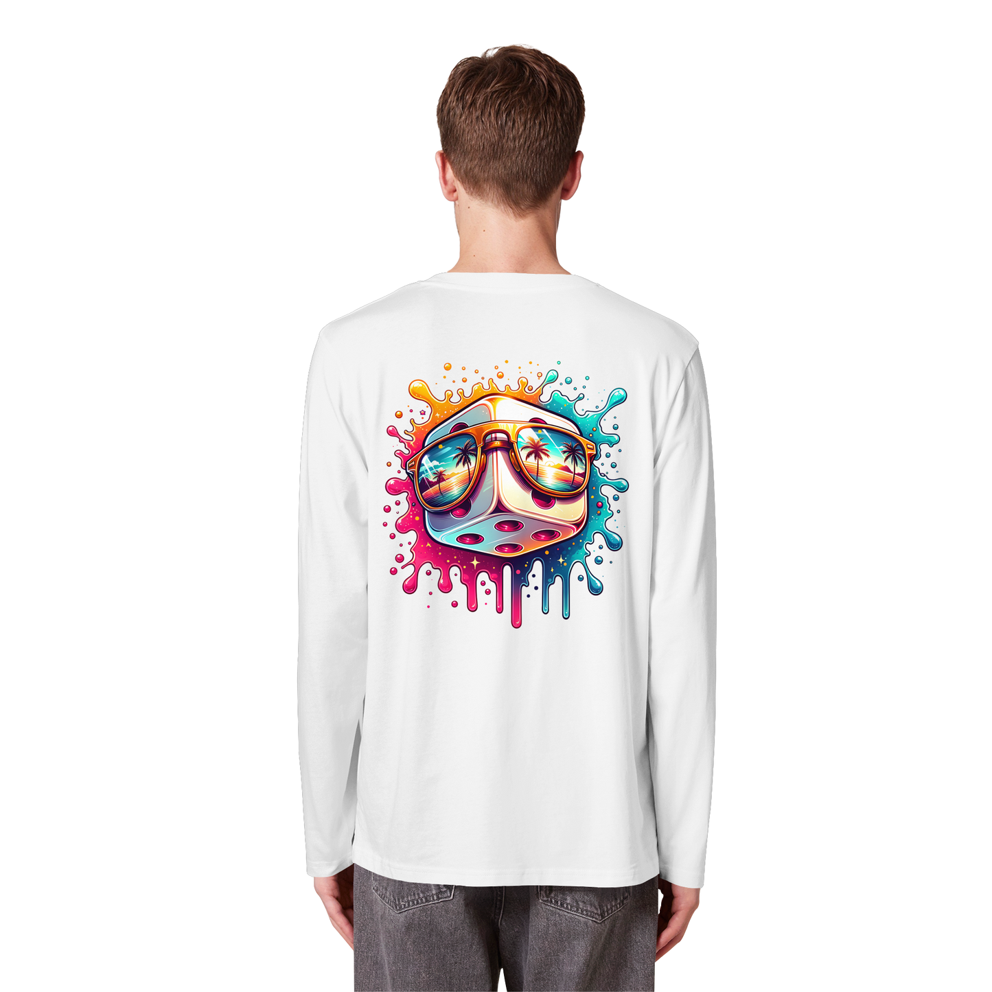 Sunset Vibes Dice - Organic Longsleeve