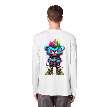 Punk Neon Teddy - Organic Longsleeve