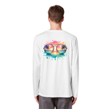 Tropical Sunset Glasses - Organic Longsleeve