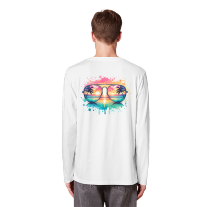 Tropical Sunset Glasses - Organic Longsleeve