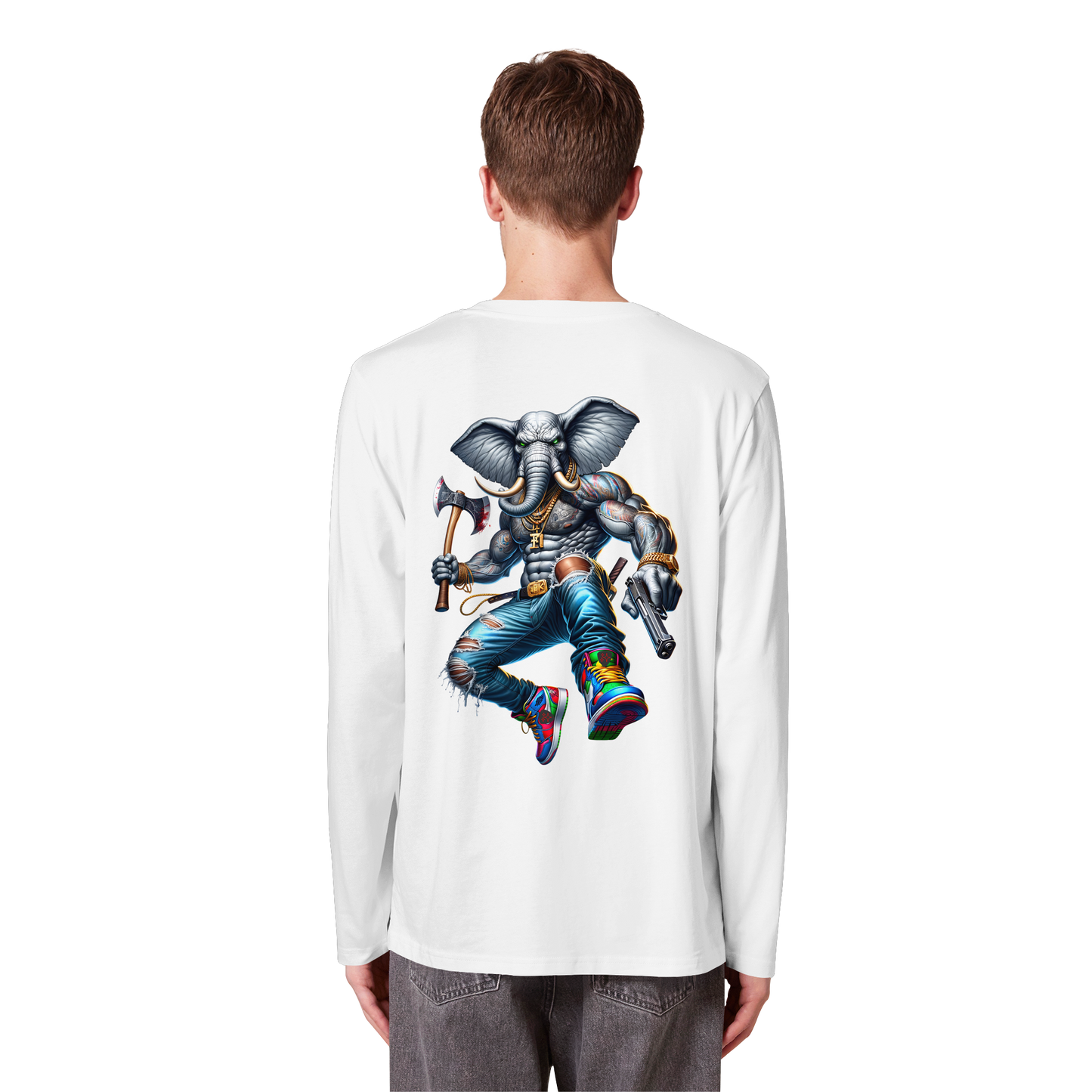 Elephant Warrior - Organic Longsleeve