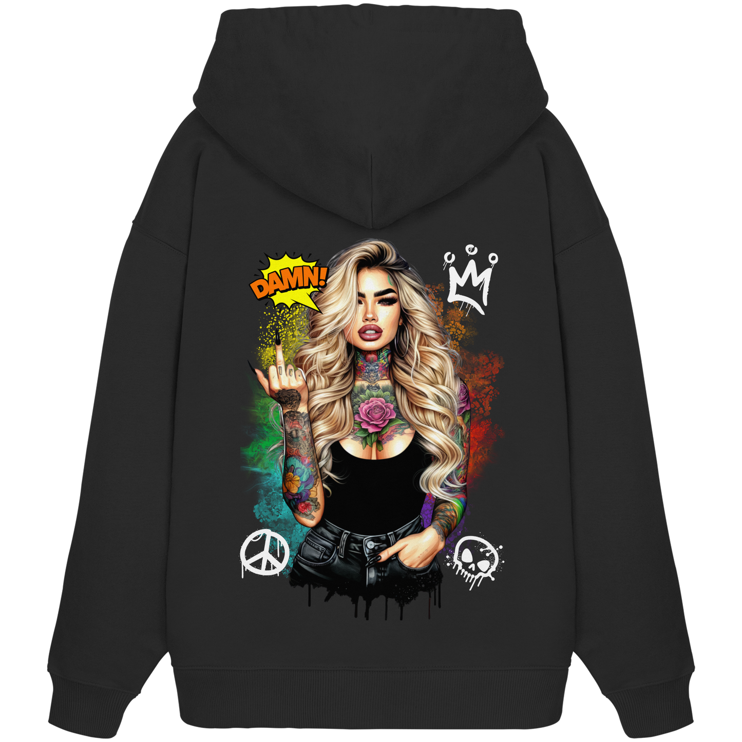Ink Queen - Organic Oversize Hoodie