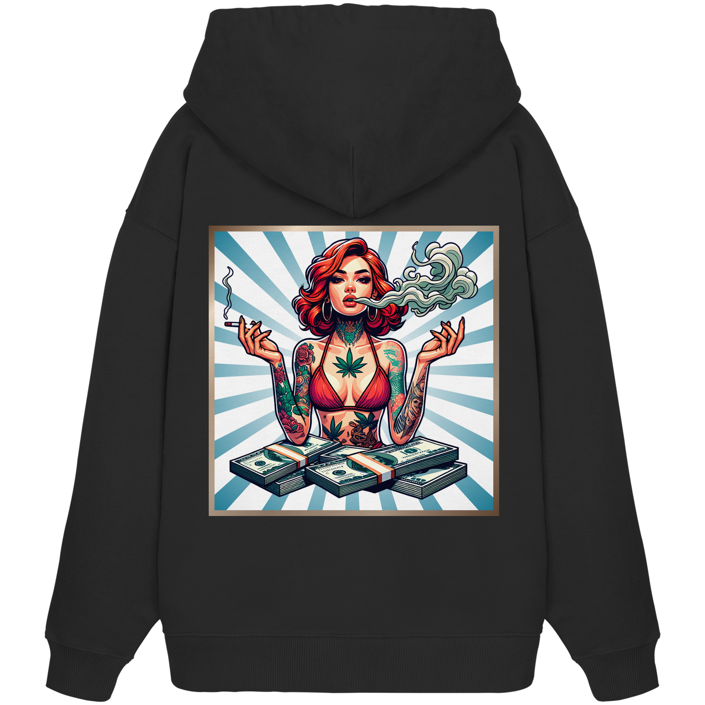 Rebel Rich - Sweat à capuche oversize bio