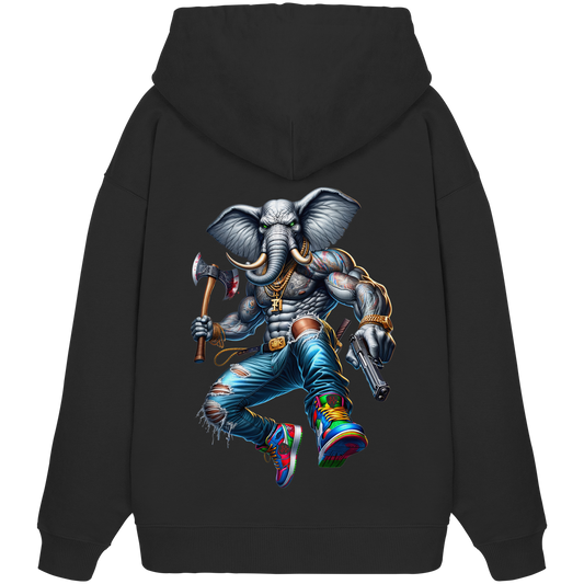 Elephant Warrior - Organic Oversize Hoodie
